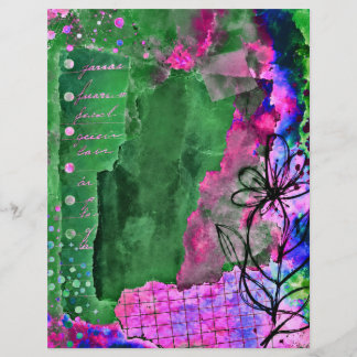 papier craft fleurs sauvages 21,59 x 27,94 cm, mul