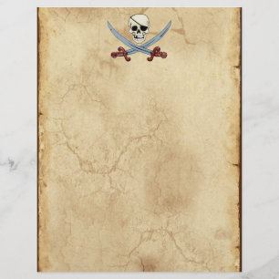 Papier Crâne déplaisant de pirate et lunettes croisées