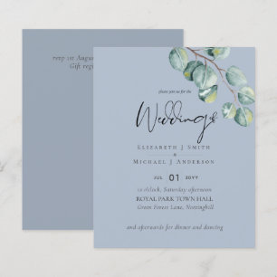 Papier Créez votre propre Mariage de verdure Eucalyptus p