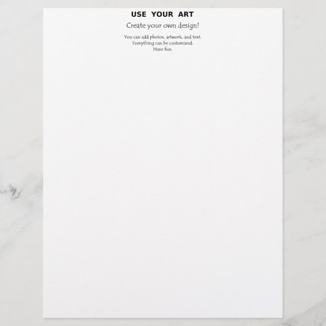 Papier Créez vous-même en-tête Ajouter vos photos d'art (Devant)