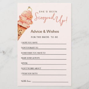 Papier Crème de glace douche nuptiale Conseils & Wis cart
