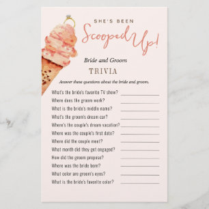 Papier Crème glacée ramassée Trivia Jeux de douche