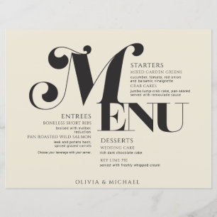 Papier Crème noire de mariage vintage