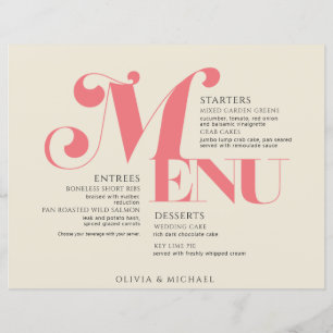 Papier Crème rose Saumon de mariage vintage