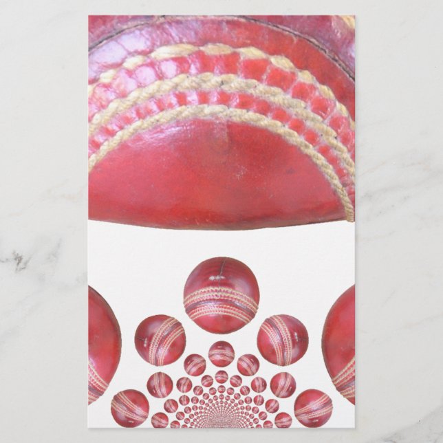 Papier Crimson Spin - Une Belle Balle Rouge De Cricket Ar (Devant)
