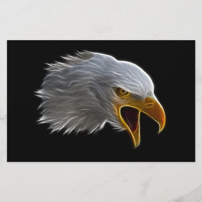 Papier Cris American Bald Eagle Head (Devant)
