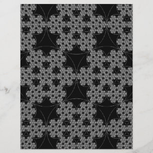 Papier Crochet de flocon de neige fractal motif