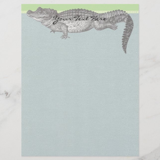 Papier Crocodile vintage (Devant)