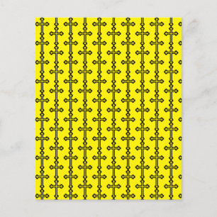 Papier Croix chrétienne noire