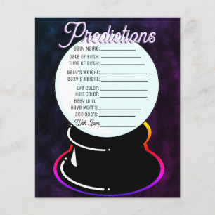 Papier Crystal Ball Baby Predictions Jeu