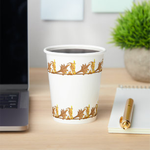 Papier-Cup - Eisen mit goldenem Winkel Pappbecher