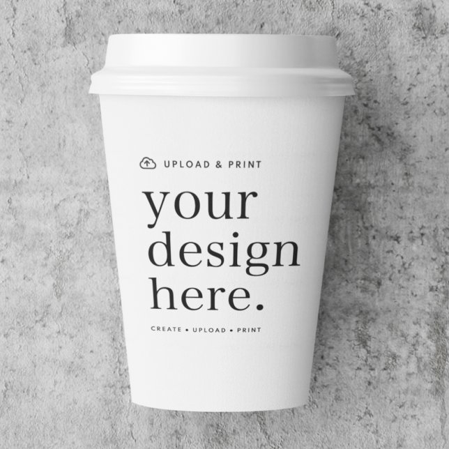 Papier-Cup für Ihr Design-Upload Pappbecher (Versatile paper cups for business events, weddings, special occasions & more!)