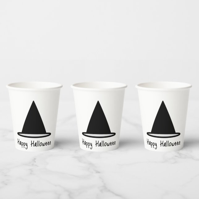 Papier-Cup - Hexenhut Pappbecher (Multi)