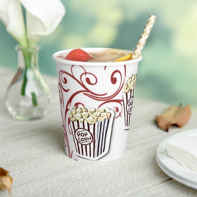 Papier-Cup-Popcorn Pappbecher (In Situ)