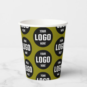 Papier-Cups mit dem Logo für benutzerdefinierte Un Pappbecher