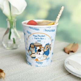 Papier Cups "Zeevie and the Macabbees" 8 oz. Pappbecher