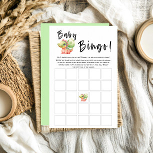 Papier Cute Aquarelle Dinosaur Baby shower Bingo Jeu