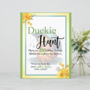 Papier Cute Baby shower de canard en caoutchouc Chasse de
