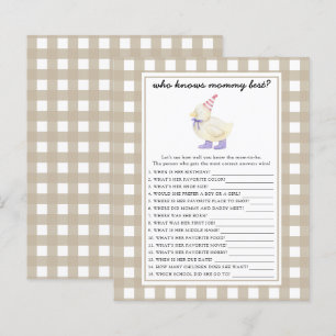 Papier Cute canard - Qui connaît maman mieux