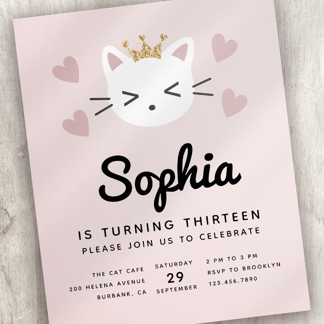 Papier Cute Chats budget rose fête d'anniversaire (Créateur téléchargé)