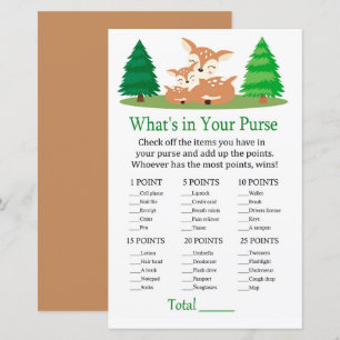 Papier Cute Deer Qu'y a-t-il dans votre jeu de sacs à mai