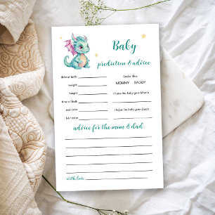 Papier Cute Dragon Baby Prediction et de conseil Jeu