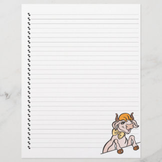 Papier Cute drôle Cartoon Vache Linked Pet en-tête