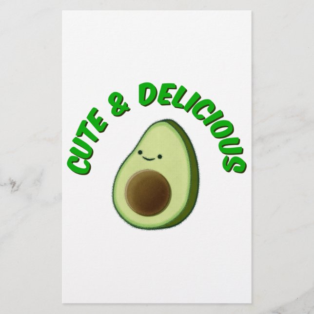 Papier Cute Et Délicieux Avocado (Devant)