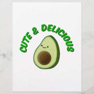 Papier Cute Et Délicieux Avocado