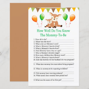 Papier Cute fawn Comme vous connaissez bien le jeu de bab