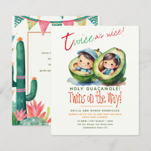 Papier Cute Fiesta Avocado TWIN GIRL and BOY Baby shower