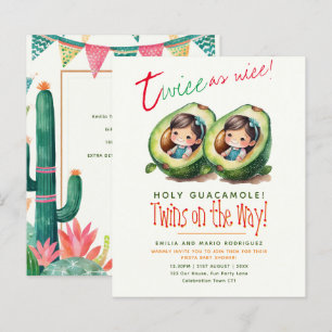 Papier Cute Fiesta Avocado TWIN GIRLS Baby shower BUDGET
