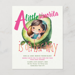 Papier Cute Fiesta Girl Baby shower Sinorita BUDGET