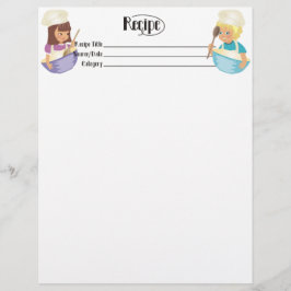 Papier Cute garçon fille enfant convivial en-tête de rece