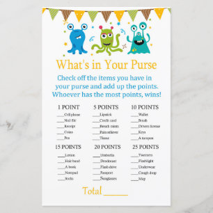 Papier Cute Little Monsters Qu'est-ce que dans votre jeu 