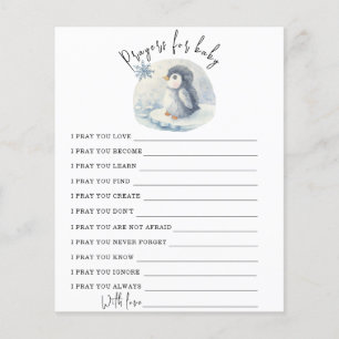Papier Cute Penguin - Partie   prières pour bébé