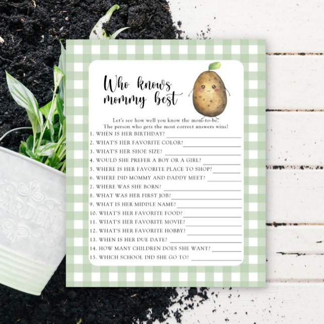 Papier Cute Potato - Qui connaît maman mieux (Créateur téléchargé)