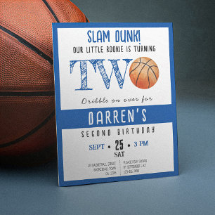 Papier Cute Rookie Basketball Budget Boy 2e anniversaire