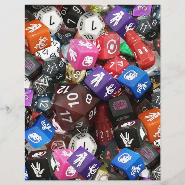 Papier d20 dés (Devant)