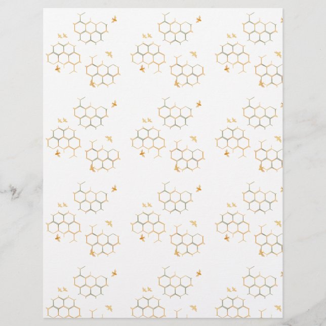 Papier d'abeille au miel (Devant)