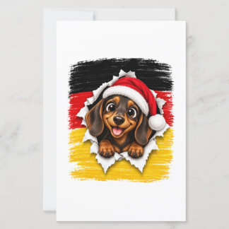 Papier Dachshund de Noël allemand