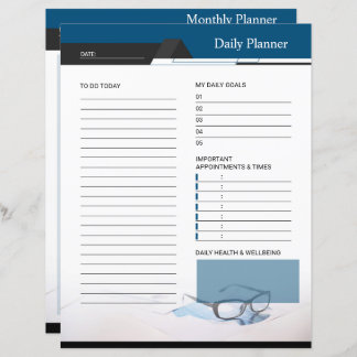 Papier Daily, Monthly Planner Template