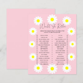 Papier Daisies - Aimerait-elle un jeu baby shower