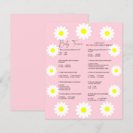 Papier Daisies Baby Trivia | Jeu Baby shower