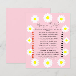 Papier Daisies - jeu de baby shower pour maman ou papa