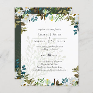 Papier Daisy Fleur sauvage Mariage de verdure