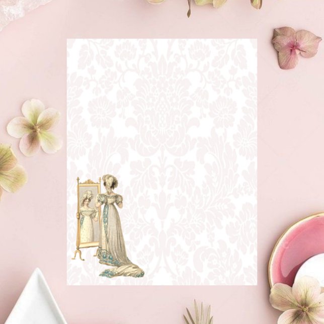 Papier Dame de la période de régence de Damas (Créateur téléchargé)