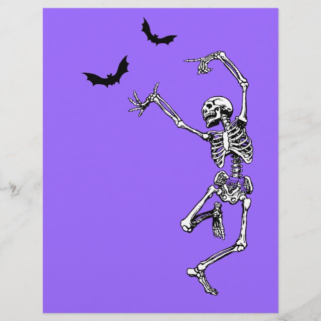 Papier Dancing Skeleton (Devant)