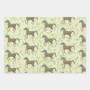 Papier d'artisanat d'artisanat d'art à cheval en v