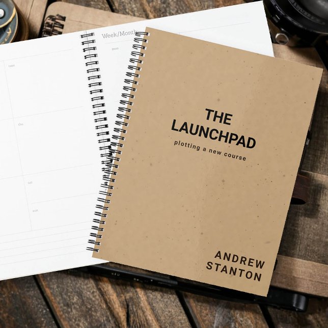 Papier d'artisanat moderne simple garçon Graduatio (graduation gift craft paper planner launchpad personalized elegant simple modern)